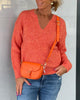 Solid Colour V-Neck Sweater