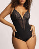 Shaping Lace Bodysuit with Deep V Neckline