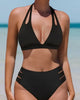 Halter High-Waisted Cutout Two-Piece Bikini