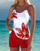 Backless Printed Two-Piece Tankini