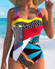 Star Print One-Piece Swimsuit