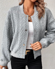 Buttoned Cardigan in Solid Colour