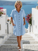 Briseis | Collared Short Sleeve Knee Length Dress