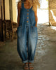 Casual Denim Jumpsuit with Pockets