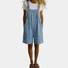 Ondine | Light Blue Denim Short Overalls