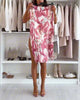 Floral Accordion Pleated Skirt