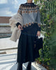 Contrast Geometric Print Sweater