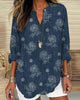 Casual Floral Print Blouse