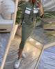 Sleeveless Vest and Midi Dress Set