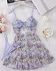 Sexy Floral Lace Nightgown with Garters