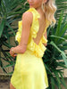 Zinnia | Yellow Ruffle Dress