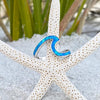 Silver & Opal Sea Wave Ring