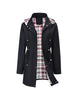 Long Waterproof Hooded Trench Coat for Women
