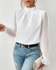 Long-Sleeve Top with Wave Print