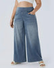 High-Waist Washed Loose-Fit Baggy Jeans