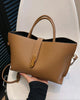 Elegant French-Style Solid Handbag