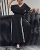 Asymmetric V-Neck Wide-Leg Pants Set