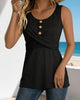 Solid Crossover Sleeveless Tank Top