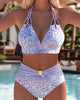 Sexy Backless Wire-Free Print Bikini