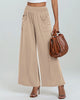 Bootcut Pants with Elastic Waist and Pockets