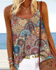 Casual Circle-Print Tank Top