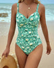 Printed Tank-Style One-Piece Swimsuit