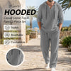 Drawstring Hoodie & Wide-Leg Pants Casual Set