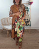 Retro Contrast Print Two-Piece Set