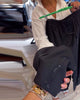 Casual Solid Colour Pants with Drawstring and Sequin Patchwork
