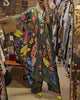 Kimono-Sleeve Printed Casual Two-Piece Set