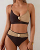 Sexy High-Waisted Triangle Bra Swimsuit