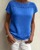 Casual Short Sleeve Solid Colour Sweater