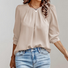 Evelyn | Pleated Puff-Sleeve Blouse