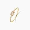 Exotic Floral Zirconia Ring | Gold