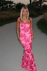 Xavina | Pink floral dress with knotted straps