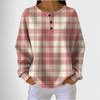 Emilie - Pink Plaid Print Sweater
