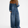 Sidonie | Off-Shoulder Denim Jumpsuit