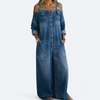 Pernelle | Off-Shoulder Denim Jumpsuit