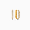 Icon Diamond Hoop Earrings | Gold