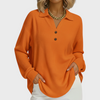 Laura | Orange Polo-Collar Sweater