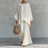 Cristina | Two-Piece Top & Wide-Leg Pants Set