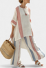 Solvane | Multicolor Striped Top & Pants