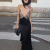 Noreia | Mesh maxi dress with spliced lace