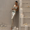 Nellie | Shimmering metallic dress