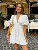 Raphaela | Embroidered puff dress