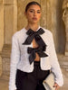 Imani | Glittery Bow Top