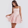 Chanelle - Romantic Mini Dress with Open Back