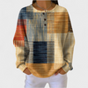 Thea - Colourful Patchwork Print Sweater