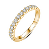 Gold Crystal Eternity Ring
