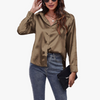 Idalia | Long-Sleeve Silk Shirt
